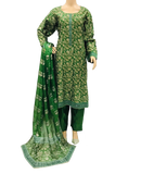 3 Pcs Khadi Net Blockprinted Suit for Women - KF519
