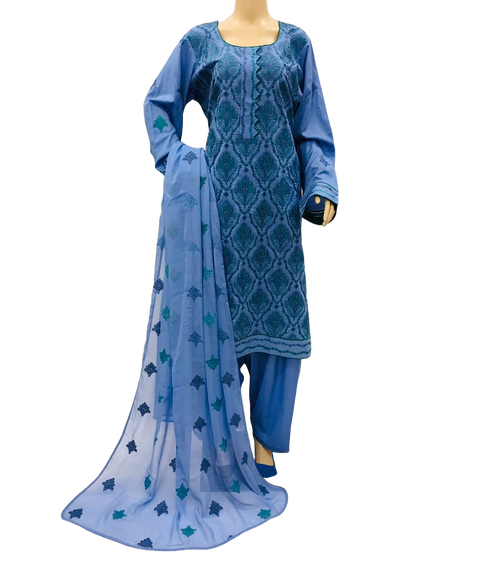 3 Pcs Lawn Embroidered Suit for Women - KF534