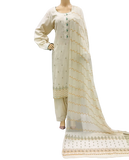 3 Pcs Lawn Embroidered Suit for Women - KF533