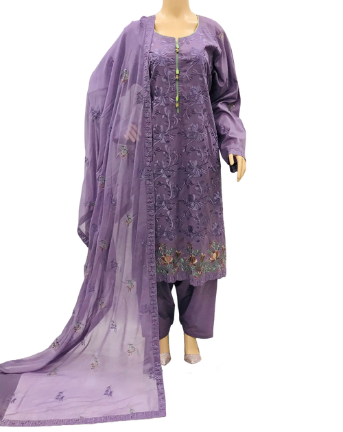 3 Pcs Lawn Embroidered Suit for Women - KF532