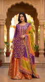 3 Pcs Fancy Gharara Dress KF-982