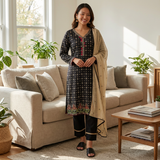 3 Pcs Chundri Lawn Suit for Women - KF565