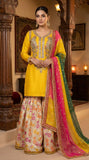 3 Pcs Fancy Gharara Dress KF-1022