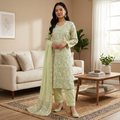 3 Pcs Lawn Block Print Suit for Women - KF528