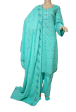 3 Pcs Lawn Embroidered Suit for Women - KF537