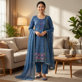 3 Pcs Lawn Embroidered Suit for Women - KF556