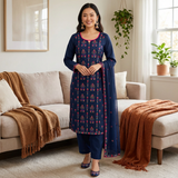 3 Pcs Lawn Embroidered Suit for Women - KF560