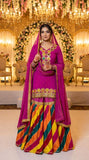 3 Pcs Fancy Gharara Dress KF-1042