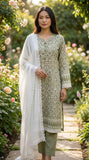 3 Pcs Khaddar Dress KF-1185