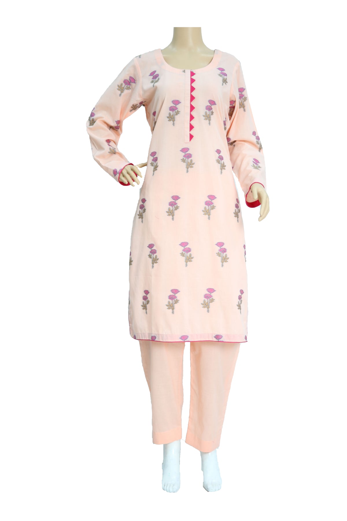 3 Pcs Lawn Jacquard Dress KF-1336