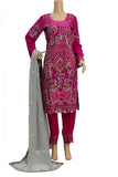 3 Pcs Chiffon Embroidered Suit KF-571