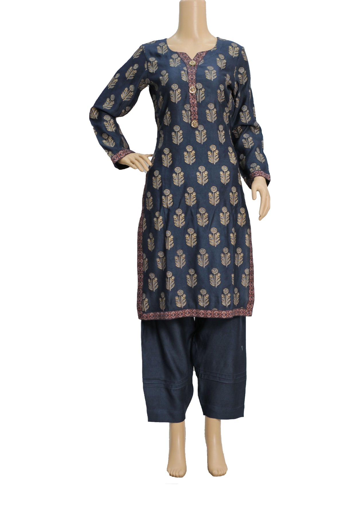 3 Pcs Cotton Silk Dress KF-1326