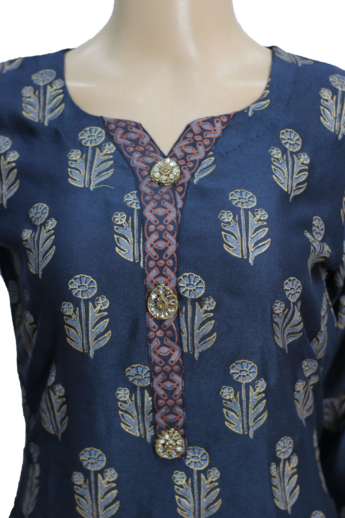 3 Pcs Cotton Silk Dress KF-1326