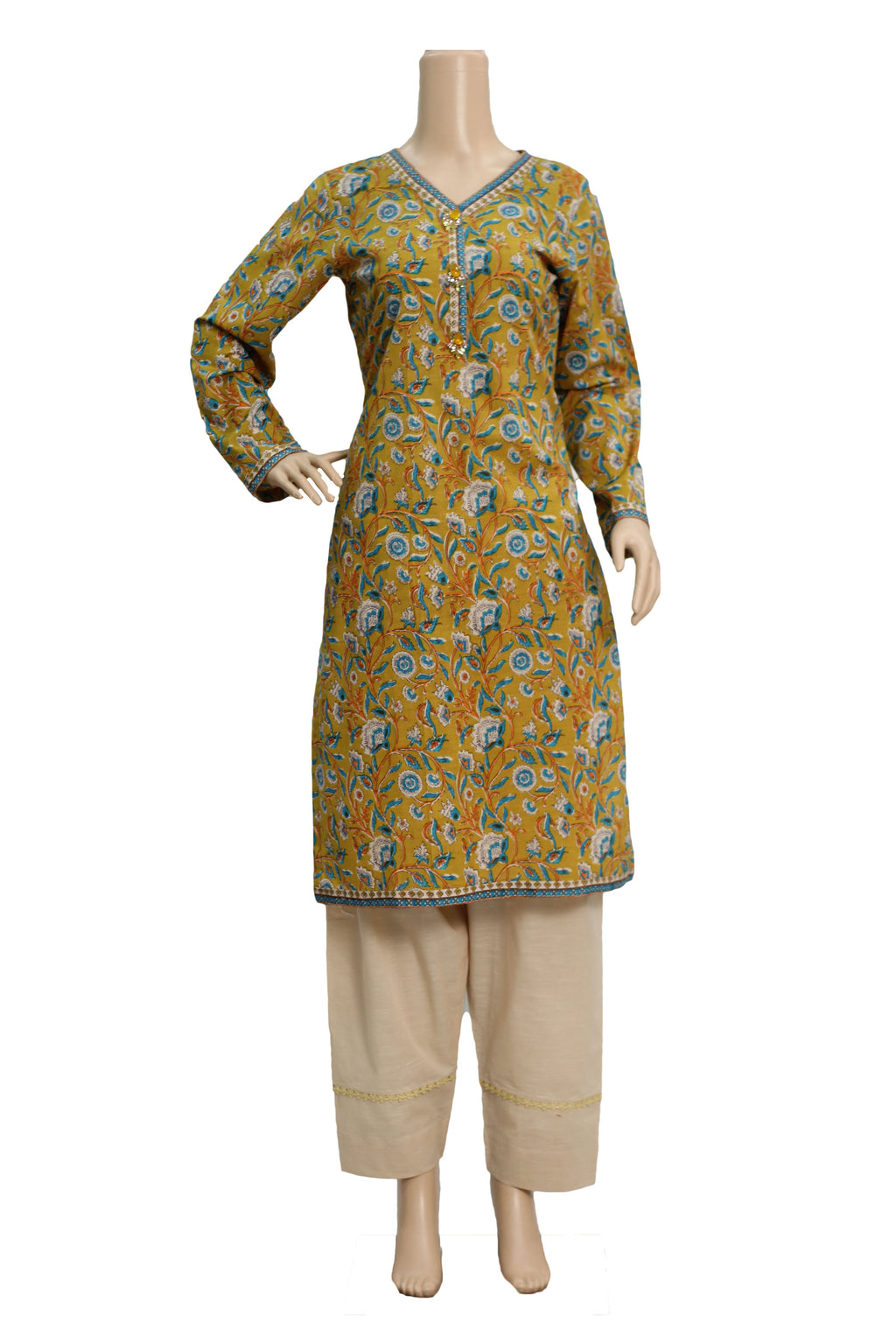 3 Pcs Lawn Printed Dress KF-1328