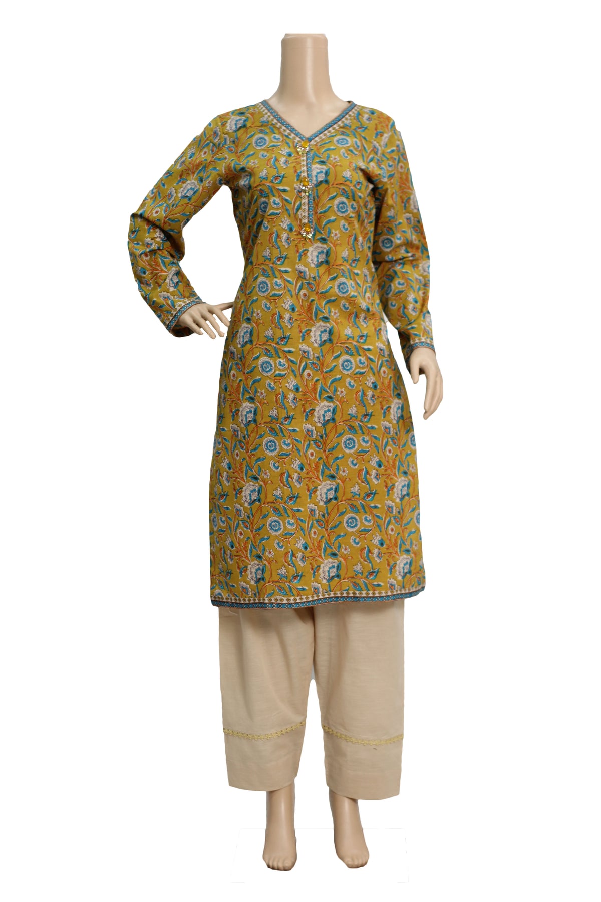 3 Pcs Lawn Printed Dress KF-1328