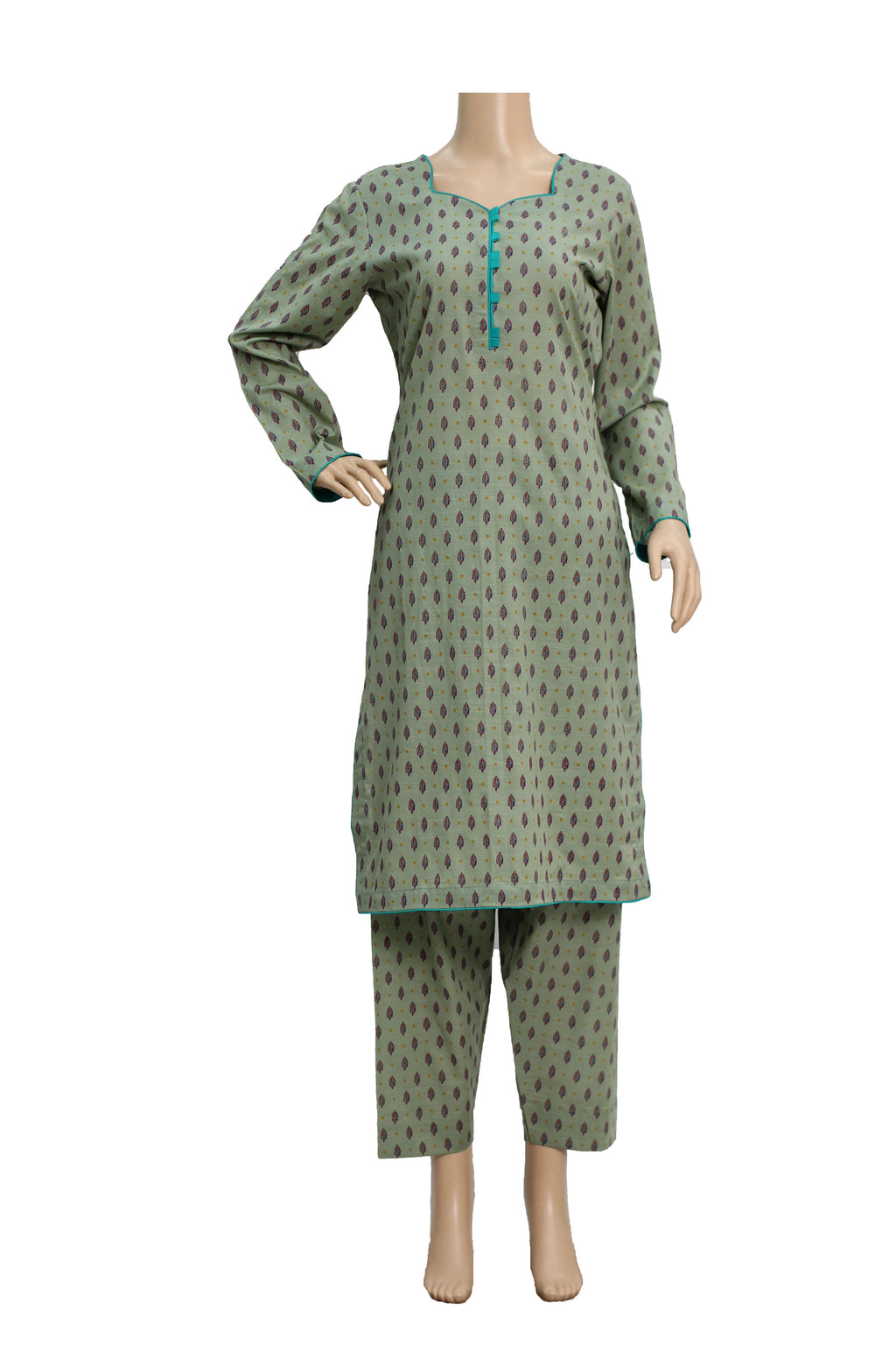 3 Pcs Wash & Wear Lawn Dress KF-1323