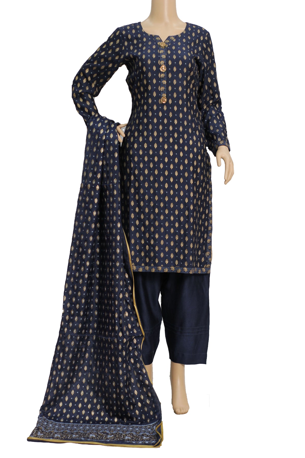 3 Pcs Lawn Cotton Dress KF-1324
