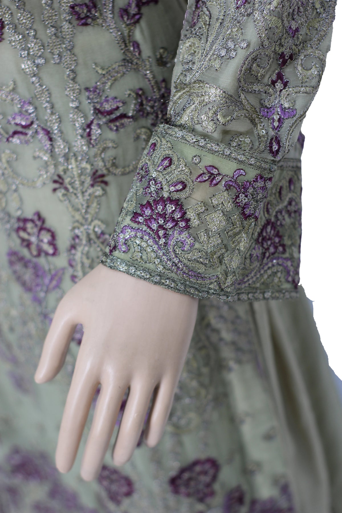 3 Pcs Chiffon Embroidered Suit KF-553