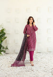 3pcs Stitched Printed Chamki Lawn KF-1242