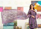 3pcs Stitched Printed Chamki Lawn KF-1228