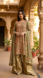 3 Pcs Fancy Plazo Dress KF-1032