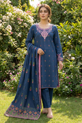 3 pcs Lawn Jacquard Dress KF-1341