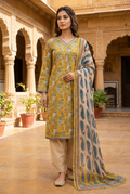 3 Pcs Lawn Printed Dress KF-1328