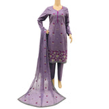 3 Pcs Lawn Embroidered Suit for Women - KF546