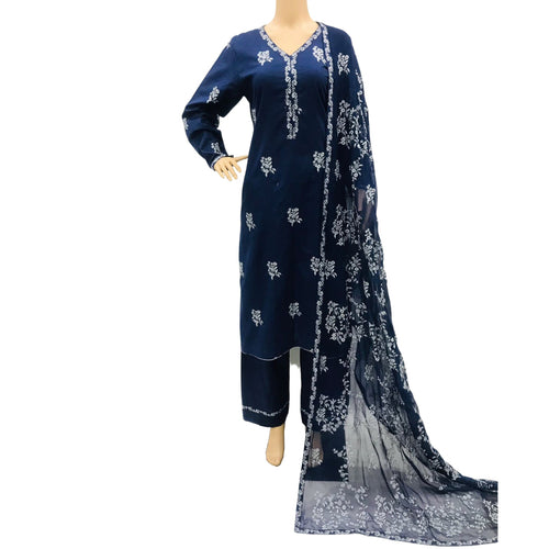 3 Pcs Lawn Embroidered Suit for Women - KF553