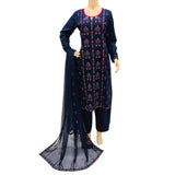 3 Pcs Lawn Embroidered Suit for Women - KF560