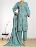 3 Piece Cotton Kameez Trouser Light Green