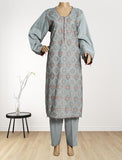 3 Piece Cotton Kameez Trouser Grey