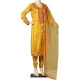 Gotta Hand Work with Churidar Pajama Mustard Yellow