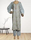 3 Piece Cotton Kameez Trouser Grey