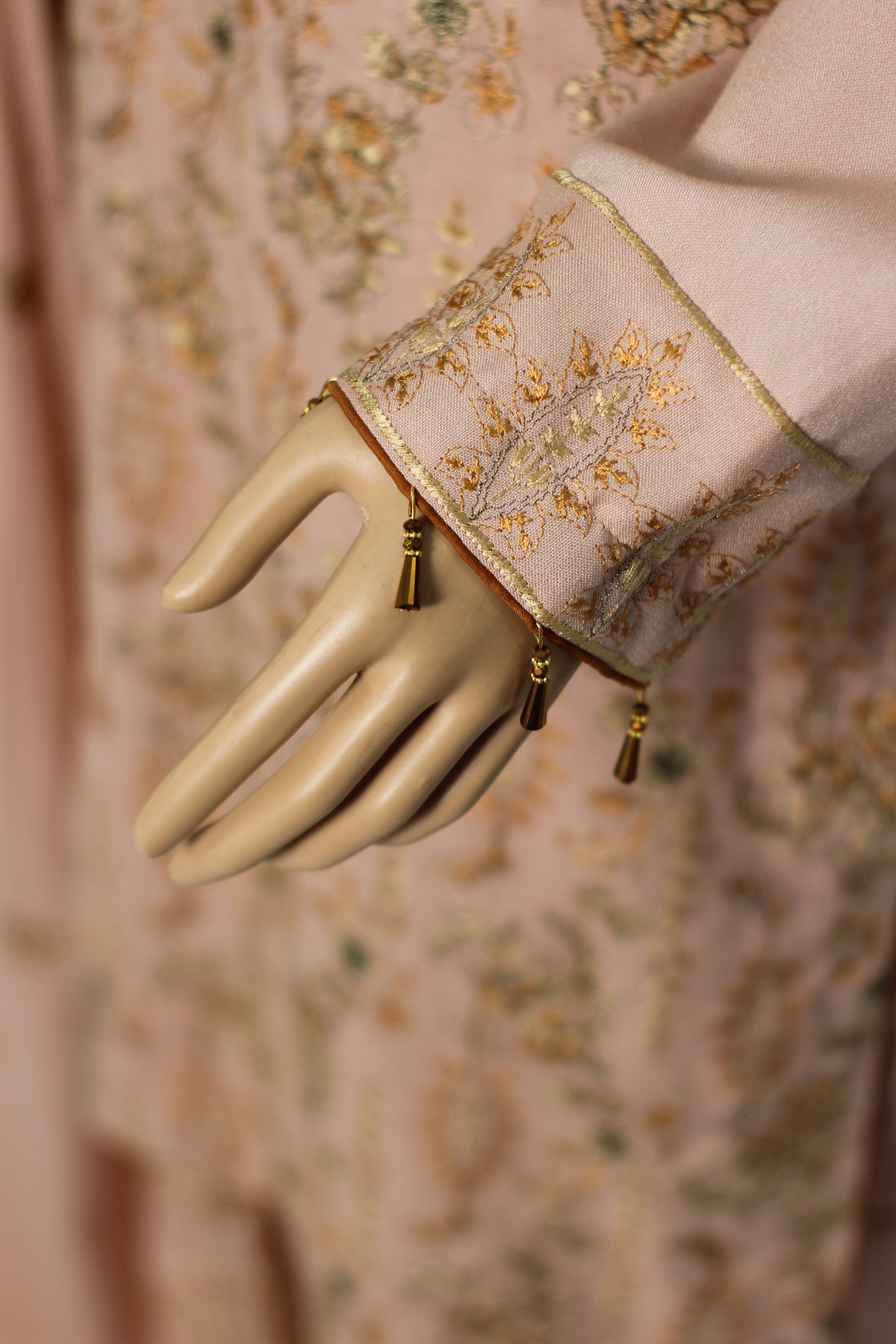 3 Piece Cotton Kameez Trouser Light Peach