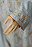 3 Piece Cotton Kameez Trouser Grey