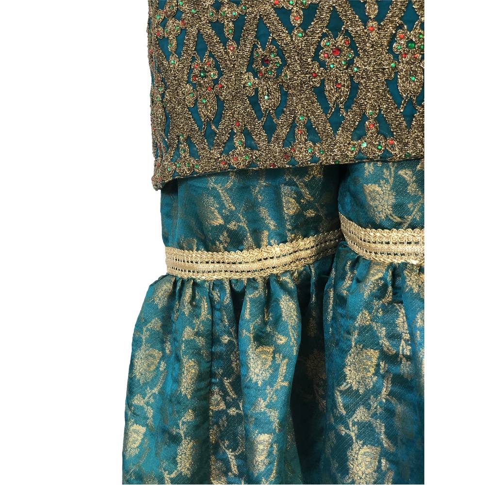 Black Fancy Chiffon Gharara Suit with Banarsi Jamawar, Gharara-002