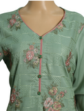 3 Piece Cotton Kameez Trouser Green