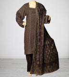 Women Linen 3 Piece Brown Suit